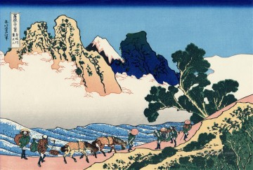 the merry drinker wga Painting - the back of the fuji from the minobu river Katsushika Hokusai Ukiyoe